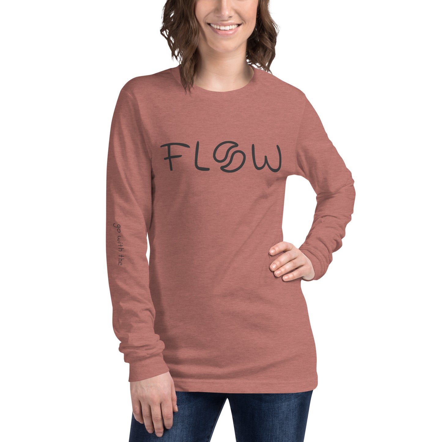 Flow Long-Sleeve Tee Heather Mauve