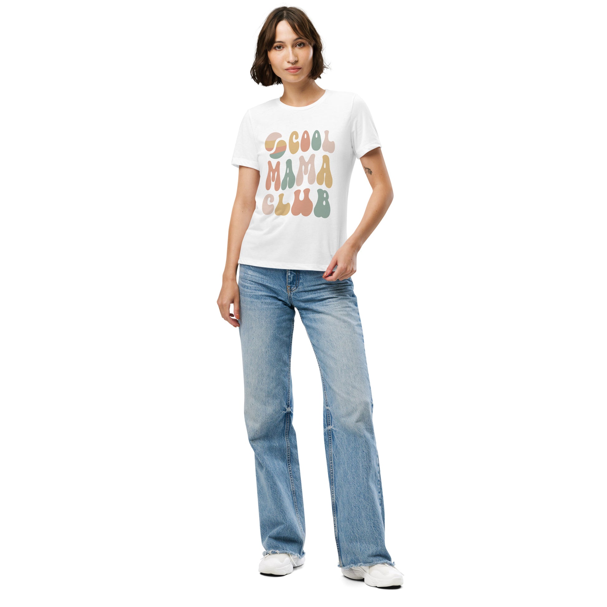 Cool Mama Club Tee Solid White Triblend