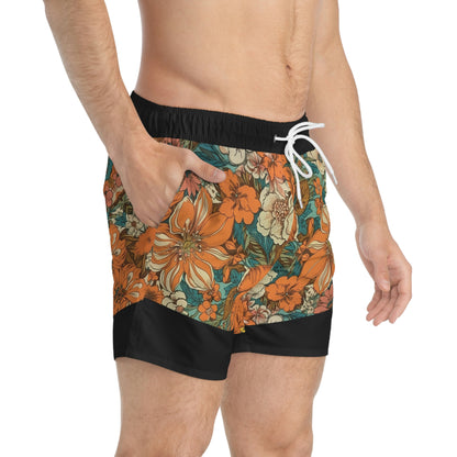 Two-Tone Vacationeer Trunks Black