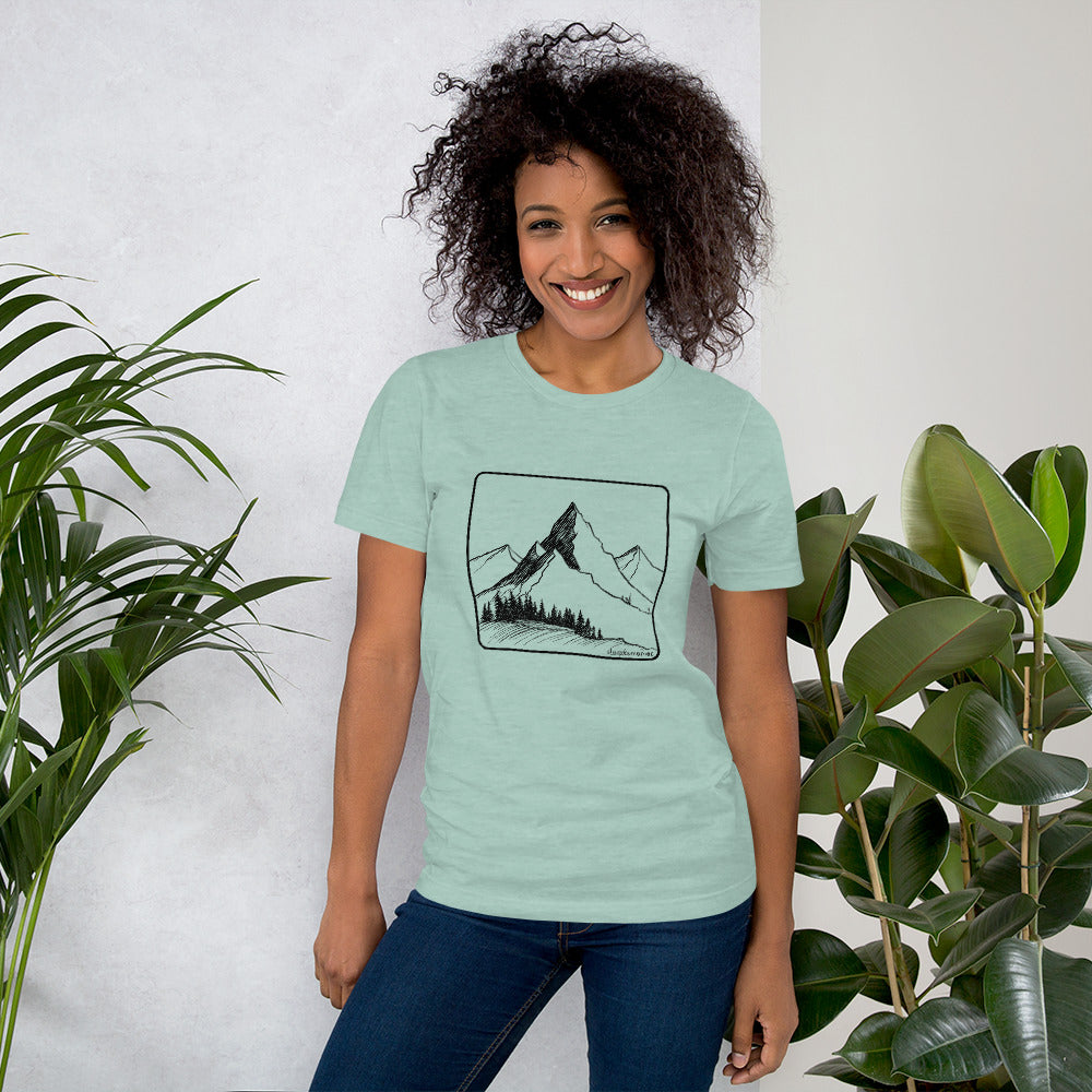 Peakture Perfect Tee Heather Prism Dusty Blue