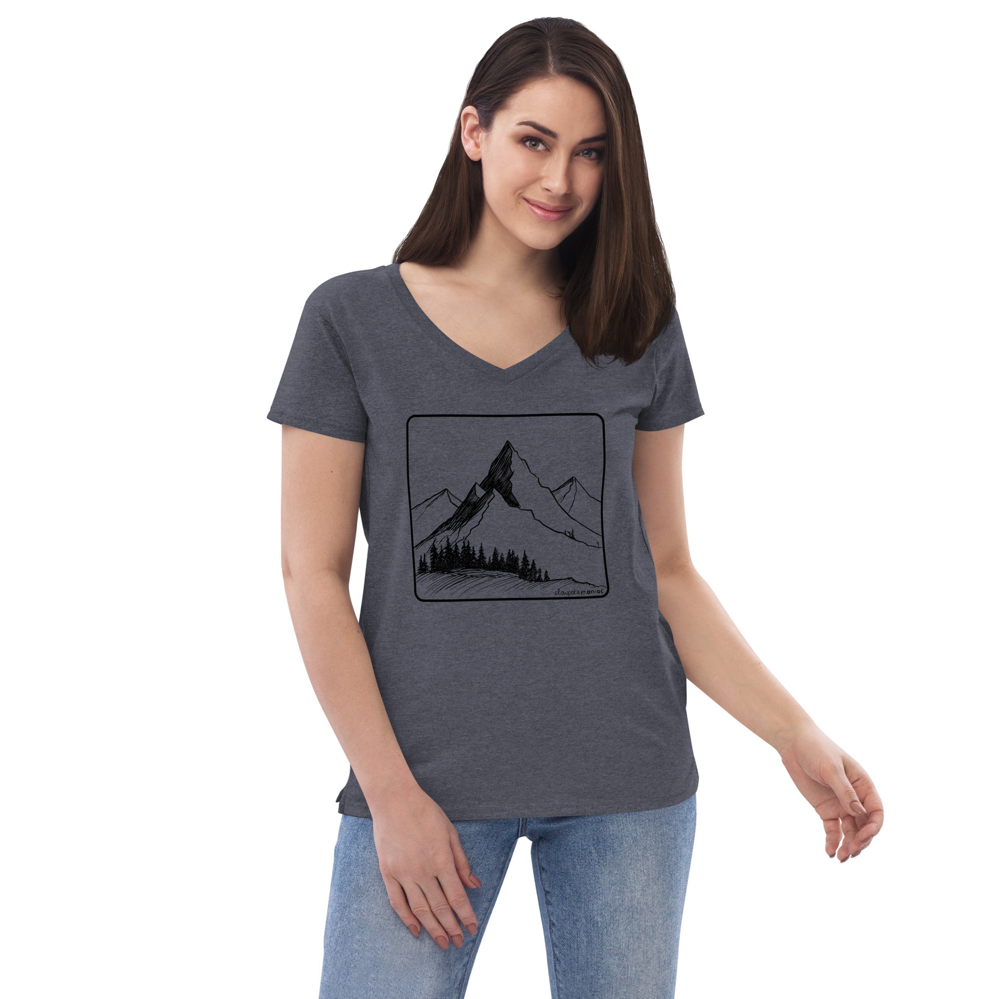 Peakture Perfect V-neck (Women) Heathered Navy