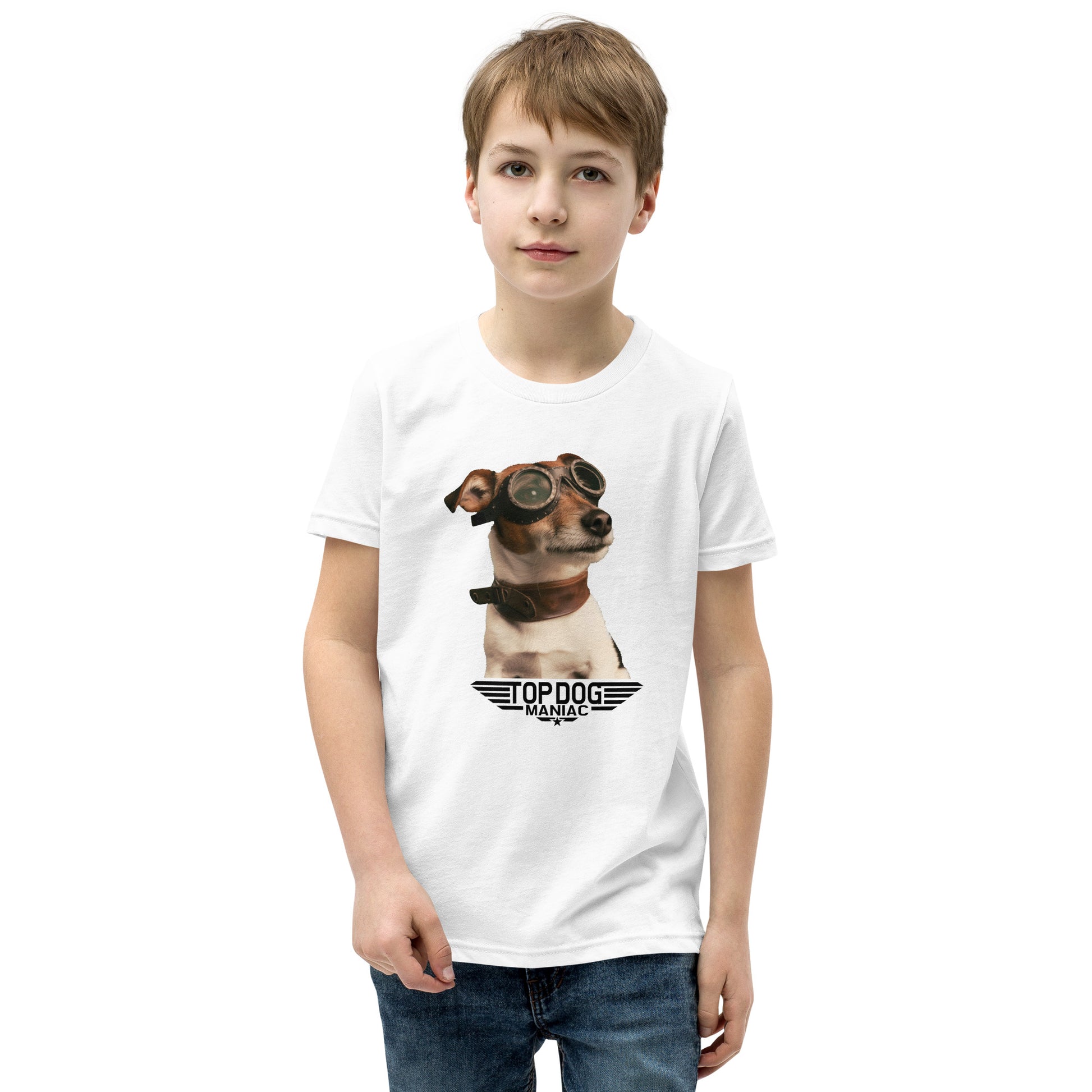 Youth Top Dog Tee White